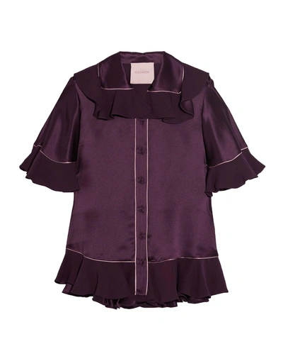 Roksanda Silk Shirts & Blouses In Deep Purple