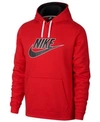 Nike Men's Sportswear Futura Logo Hoodie In Red