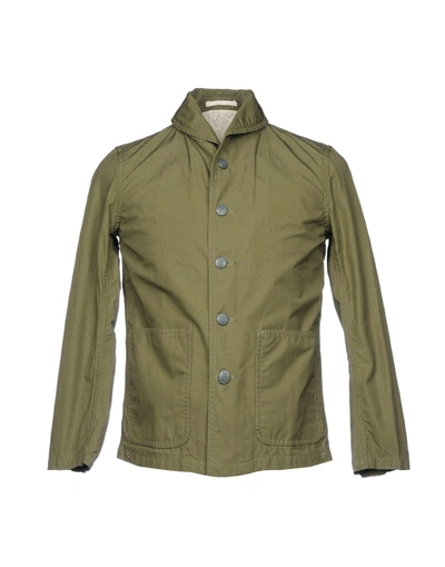 Beams Blazer In Military Green