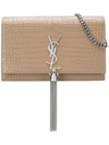 Saint Laurent Kate Tassel Bag In 2332 Light Taupe