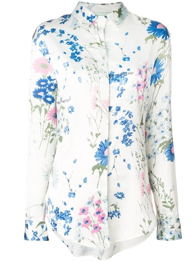 Off-white Printed Floral Shirt