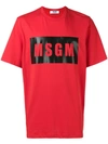 Msgm Cotton T-shirt In Red