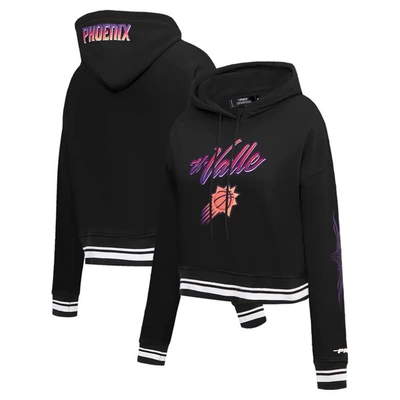 Pro Standard Women's  Black Phoenix Suns 2023/24 City Edition Cropped Pullover Hoodie