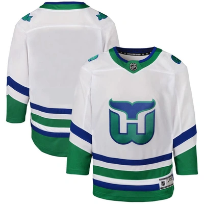 Outerstuff Kids' Youth White Carolina Hurricanes Whalers Premier Jersey