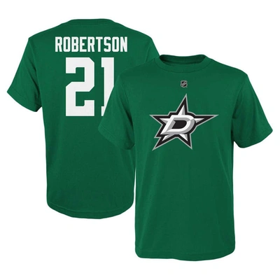 Outerstuff Kids' Big Boys Jason Robertson Kelly Green Dallas Stars Player Name And Number T-shirt