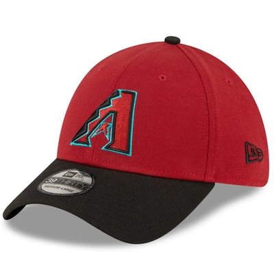New Era Men's  Red, Black Arizona Diamondbacks Team Classic 39thirty Flex Hat In Red,black