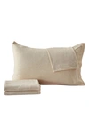 Woven & Weft Jersey Knit Sheet Set In Oatmeal