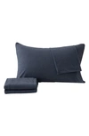 Woven & Weft Jersey Knit Sheet Set In Navy