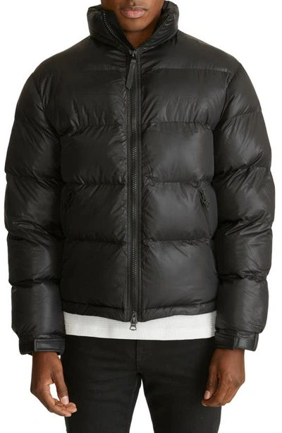 Hudson Nylon Puffer Jacket In Black