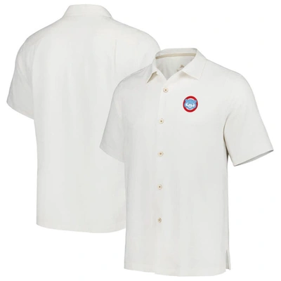 Tommy Bahama White Chicago Cubs Sport Tropic Isles Camp Button-up Shirt