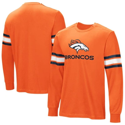 Nfl Orange Denver Broncos Hands Off Long Sleeve Adaptive T-shirt