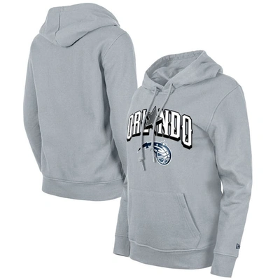 New Era Women's  Gray Dallas Mavericks 2023/24 City Edition Pullover Hoodie