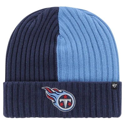 47 ' Navy Tennessee Titans Fracture Cuffed Knit Hat
