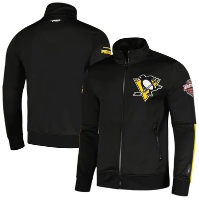 Pro Standard Black Pittsburgh Penguins Classic Chenille Full-zip Track Jacket