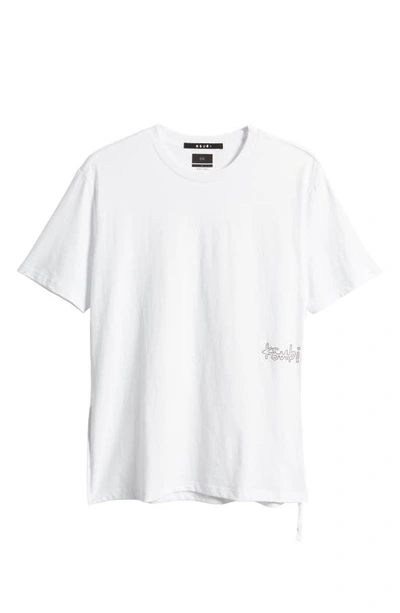 Ksubi Crystal Embellished Kash Logo Cotton T-shirt In White