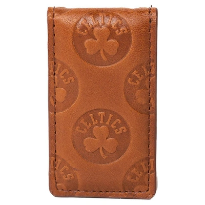 Lusso Brown Boston Celtics Sammy Magnetic Money Clip