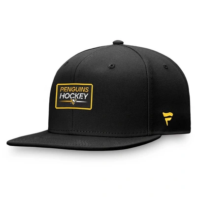 Fanatics Branded  Black Pittsburgh Penguins Authentic Pro Prime Snapback Hat