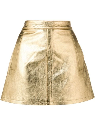 Philosophy Di Lorenzo Serafini A-line Short Skirt In Metallic