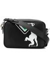 Prada Monkey Print Crossbody In Black