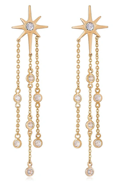 Ettika Star Dangle Earrings In Gold