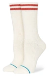 Stance Waffles & Butter Cotton Blend Crew Socks In Canvas