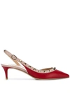 Valentino Garavani Rockstud Pumps In Red