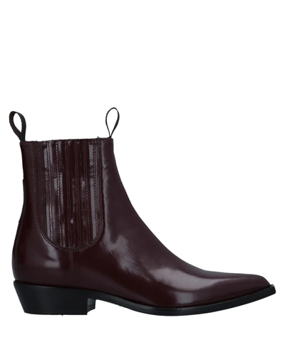 Sonora Ankle Boot In Maroon