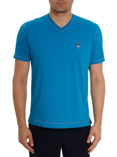 Robert Graham Damien T-shirt In Turquoise