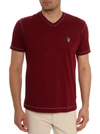 Robert Graham Damien T-shirt In Burgundy