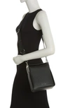 Calvin Klein Fay North/south Crossbody Bag In Black/ Silver