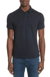 Emporio Armani Slim Fit Polo In Dark Blue