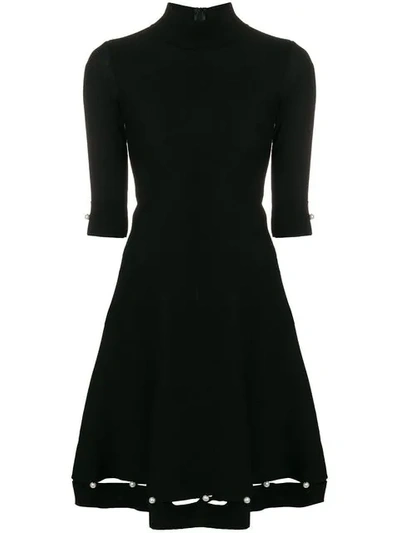 Blumarine Pearl Embellished Dress - Black