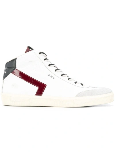 Leather Crown High Skt White Leather Sneakers