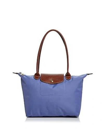 Longchamp Le Pliage Medium Nylon Tote In Lavender Purple/gold