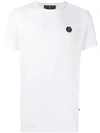Philipp Plein Cotton T-shirt With Monogram And Logo In White