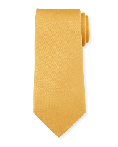 Ferragamo Eston Solid Silk Tie, Yellow