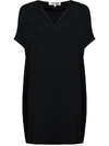 Diane Von Furstenberg Kora New Short-sleeve Shift Dress In Black