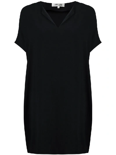 Diane Von Furstenberg Kora New Short-sleeve Shift Dress In Black