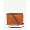 Loewe T Leather Pouch Bag In Ginger/rouge