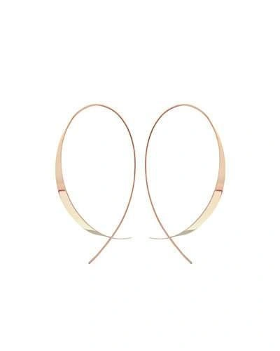 Lana Gloss 14k Upside Down Hoop Earrings In White Gold