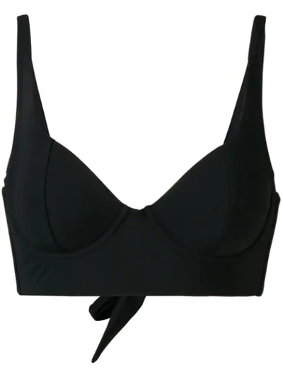 Tory Burch Balcony Bikini Top In Black