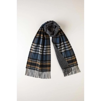 Johnstons Of Elgin Check & Gunclub Sporty Reversible Cashmere Scarf