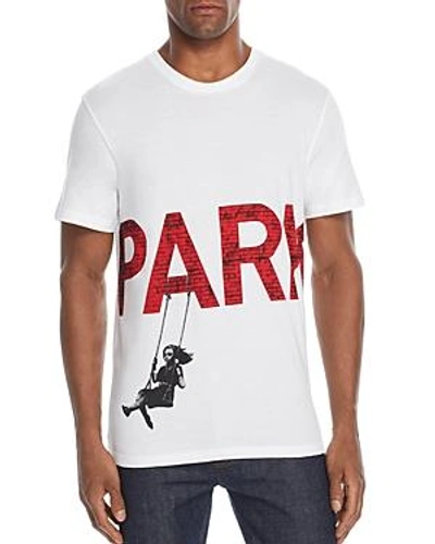 Elevenparis Banksy Parking Graphic Tee In White