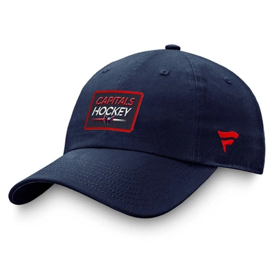 Fanatics Branded  Navy Washington Capitals Authentic Pro Prime Adjustable Hat In Blue