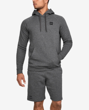 grey under armour zip up hoodie