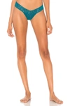 Hanky Panky Low Rise Thong In Green. In Enchanted Forest
