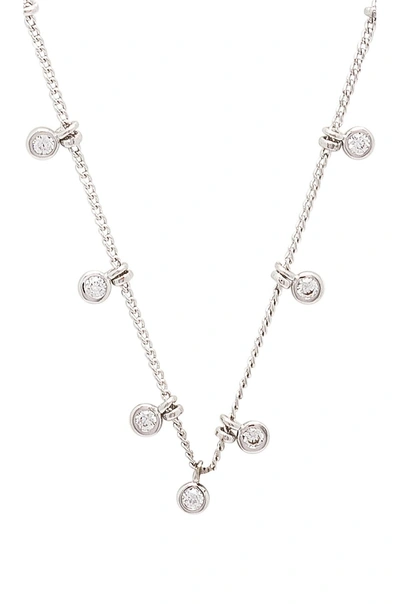 Melanie Auld Floating Disc Necklace In Silver