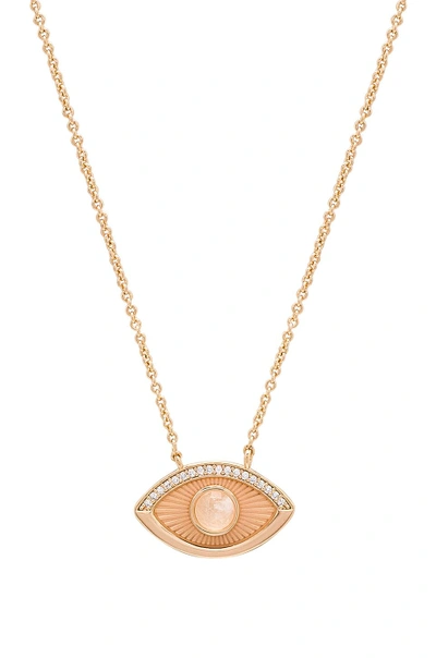 Melanie Auld Occhio Necklace In Metallic Gold