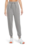 Nike Dri-fit One Joggers In Arbon Heather/ White