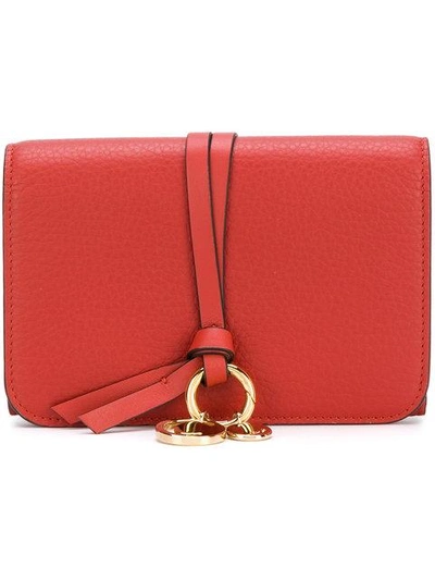 Chloé Small Alphabet Wallet - Red